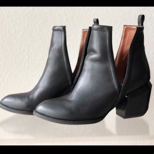 Jeffrey Campbell Orwell 2 Black Leather Boots